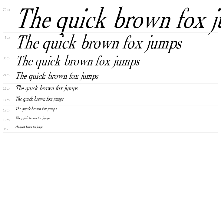 Albatross Italic Waterfall