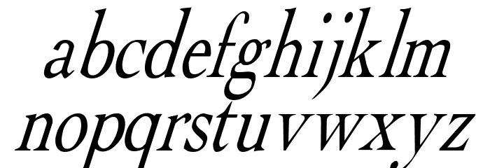 Albatross Italic Font LOWERCASE