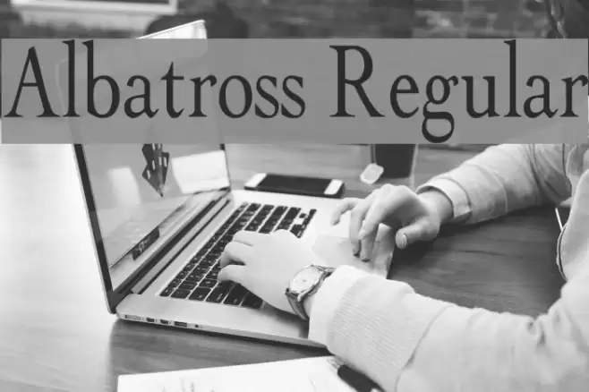 Albatross Regular Font examples