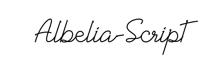 Albelia-Script  नि: शुल्क फ़ॉन्ट्स डाउनलोड