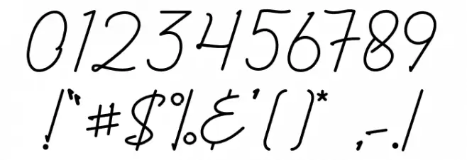 Albelia-Script Font OTHER CHARS