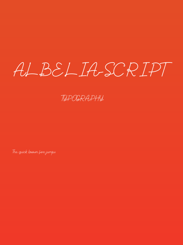 Albelia-Script Poster