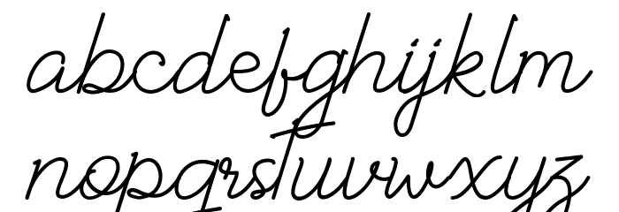 Albelia-Script フォント 小文字