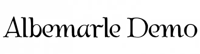 Albemarle Demo  font caratteri gratis