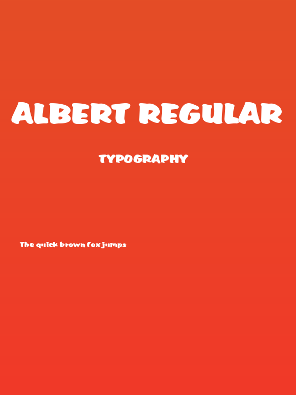 Albert Regular Poster