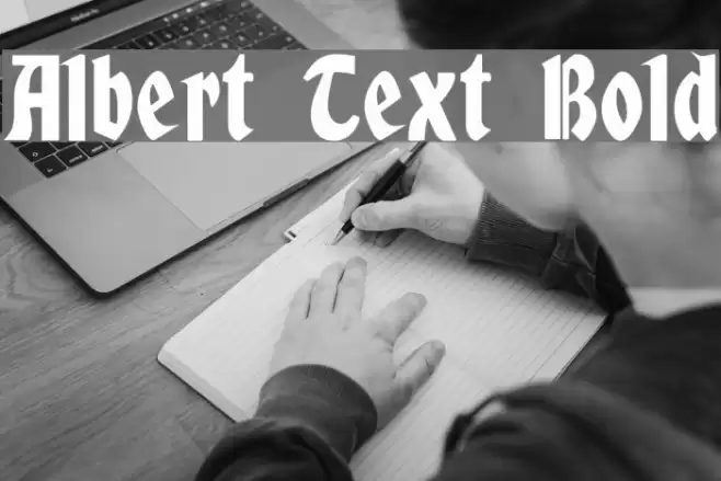 Albert Text Bold Font examples