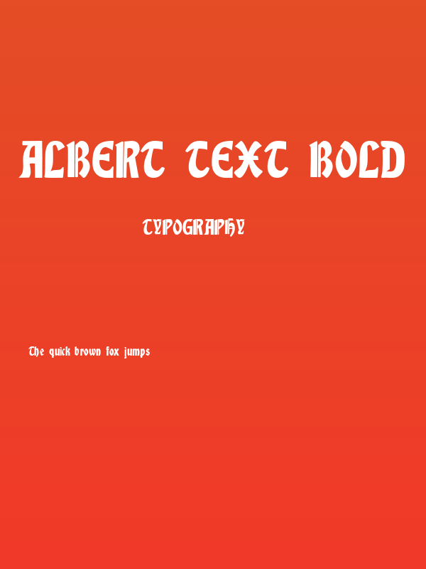 Albert Text Bold Poster