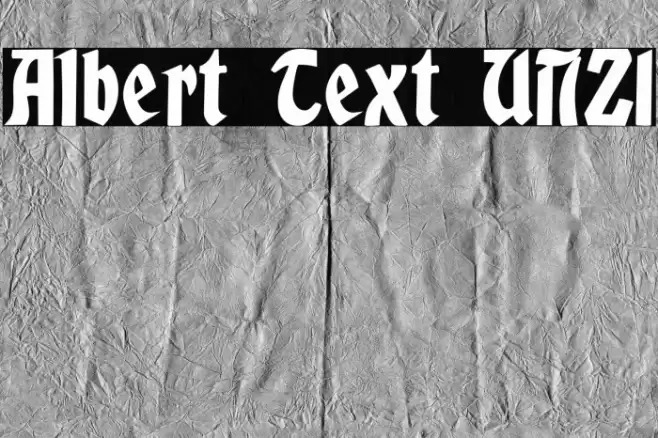 Albert Text UNZ1 Font examples