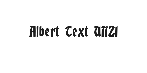 Albert Text UNZ1 Logo