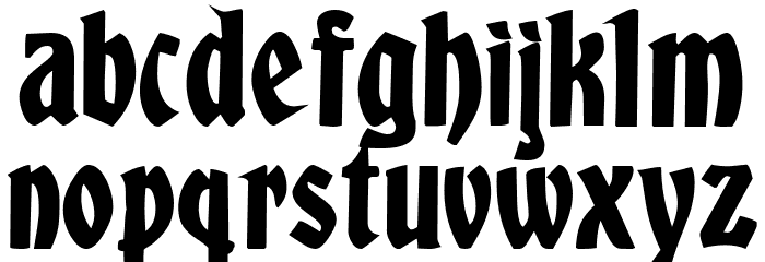 Albert Text UNZ1 Font LOWERCASE