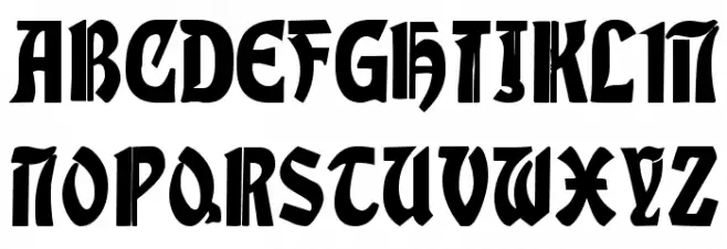 AlbertText-Bold फ़ॉन्ट अपरकेस