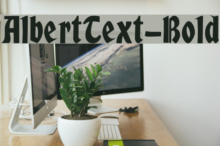 AlbertText-Bold Font examples