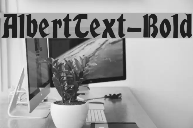 AlbertText-Bold Fonte examples