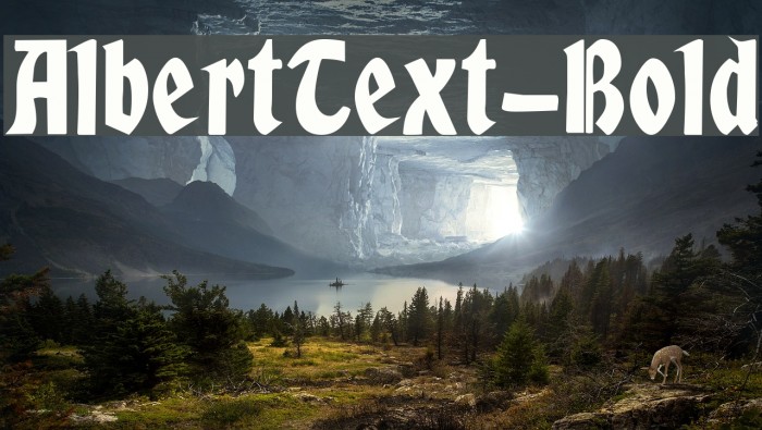 AlbertText-Bold Font examples