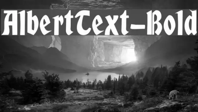 AlbertText-Bold Fonte examples