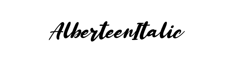 Alberteen Italic  नि: शुल्क फ़ॉन्ट्स डाउनलोड