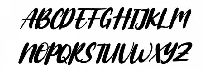 Alberteen Italic Caratteri MAIUSCOLE