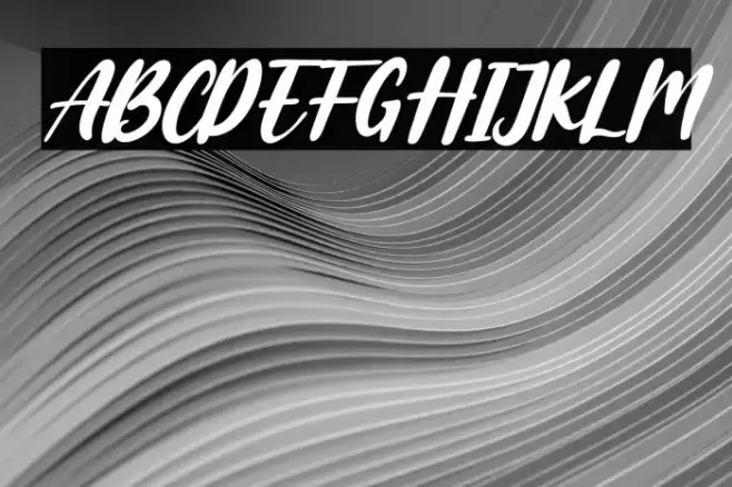 Alberteen Italic Font examples