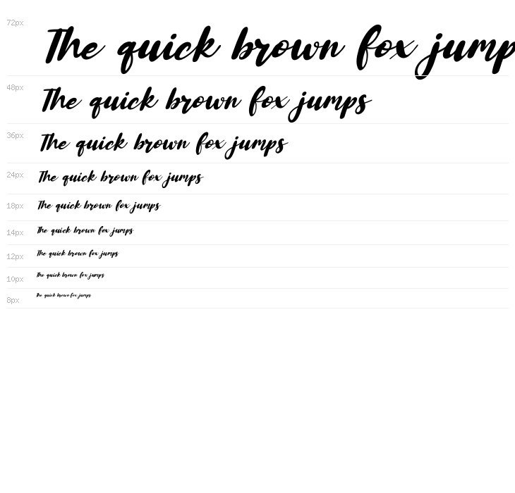 Alberteen Italic Waterfall