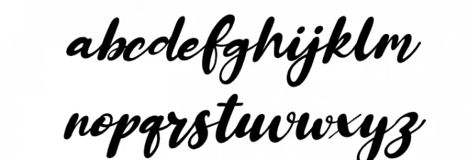 Alberteen Italic Fuentes MINÚSCULAS