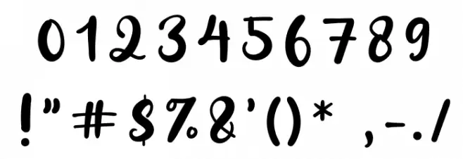 Alberteen Font OTHER CHARS