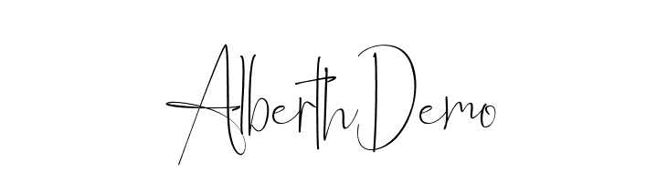 Alberth Demo  font caratteri gratis