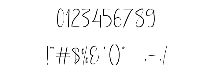 Alberth Demo Font OTHER CHARS