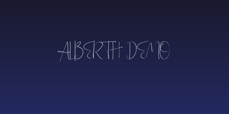 Alberth Demo Social Header