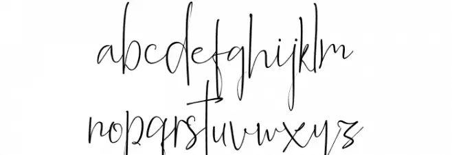 Alberth Demo Шрифта строчной