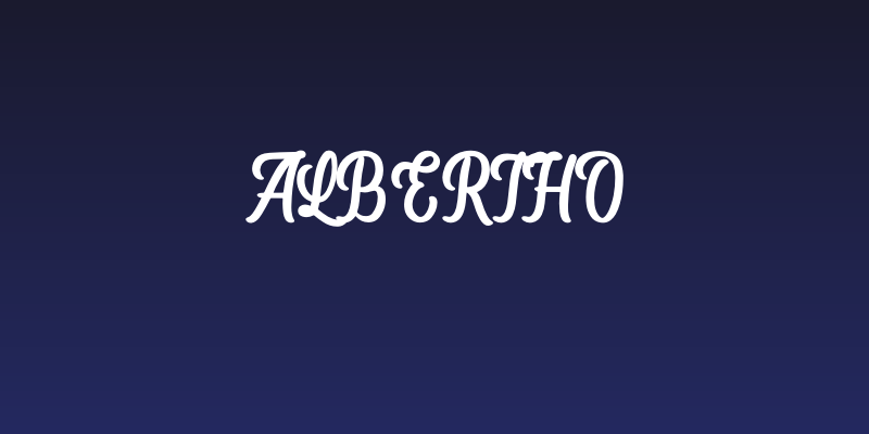Albertho Social Header