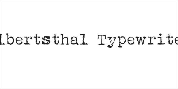Albertsthal Typewriter Logo