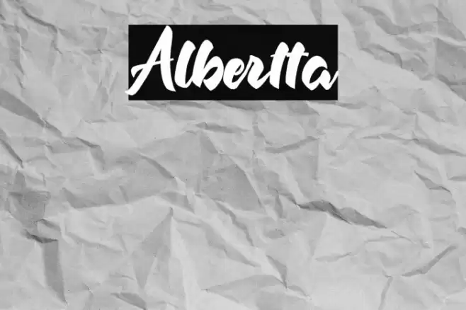 Albertta Font examples