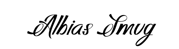 Albias Smug Font