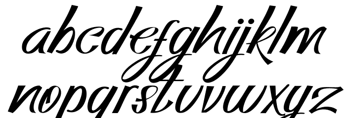 Albias Smug Font LOWERCASE