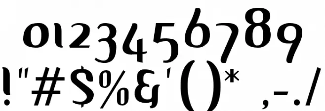 Albino Font Alte caractere