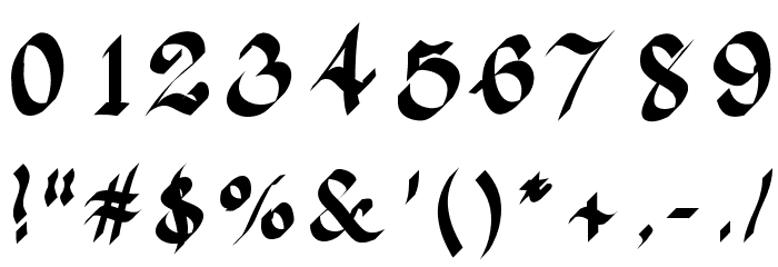 Albion Font OTHER CHARS