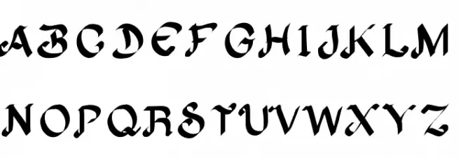 Albion Schriftart Groß