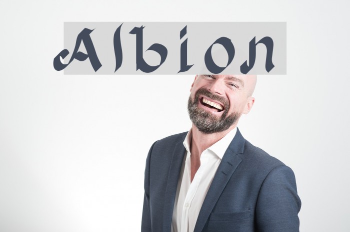 Albion Font examples