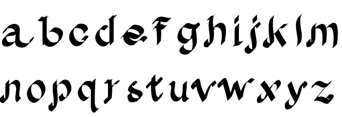 Albion Font LOWERCASE
