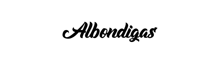 Albondigas Шрифта