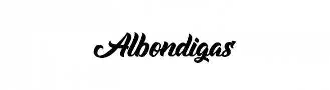 Albondigas  Скачать бесплатные шрифты