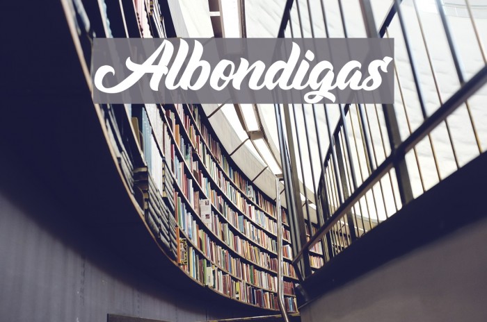 Albondigas Font examples