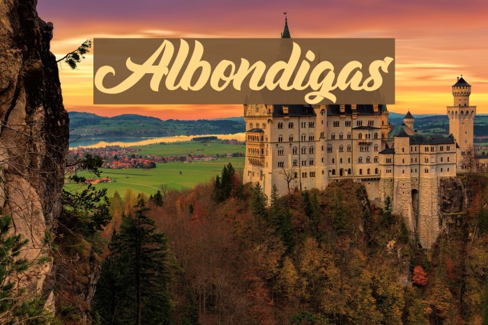 Albondigas Font examples