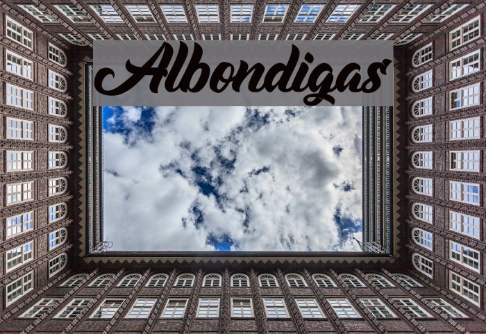 Albondigas Font examples