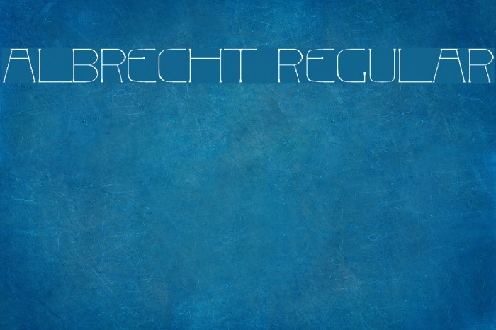Albrecht Regular Example 1