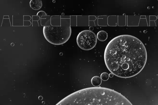 Albrecht Regular Font examples