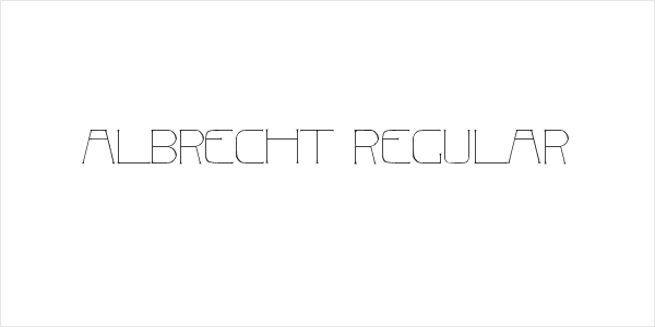 Albrecht Regular Logo