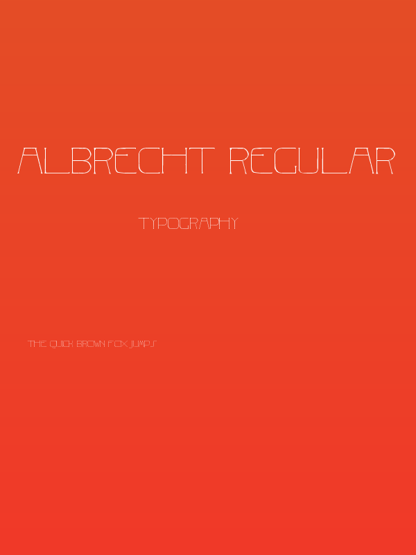 Albrecht Regular Poster