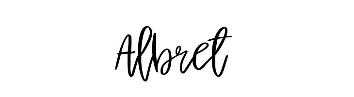 Albret  नि: शुल्क फ़ॉन्ट्स डाउनलोड