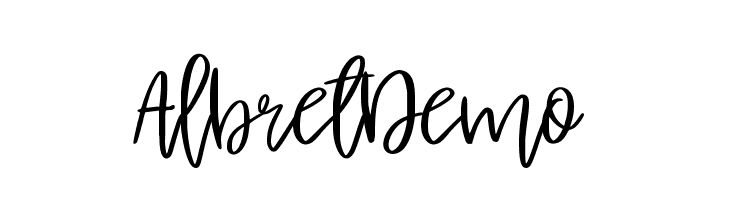 AlbretDemo  Frei Schriftart Herunterladen
